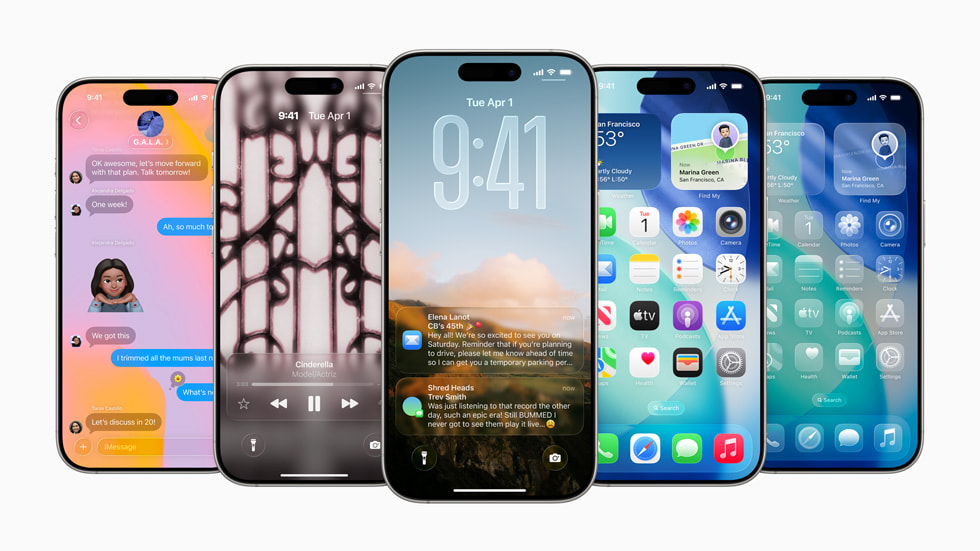 ios-26-running-iphones Apple iPhones, running iOS 26